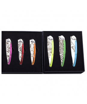 Sada kapesních nožů Deejo DEE081 Tattoo colors 6x27g Sada kapesních nožů Deejo DEE081 Tattoo colors 6x27g