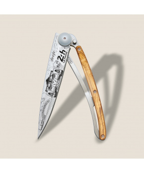 Kapesní nůž Deejo DEE724 Tattoo 37g,24h Le Mans olive wood Day Kapesní nůž Deejo DEE724 Tattoo 37g,24h Le Mans olive wood Day