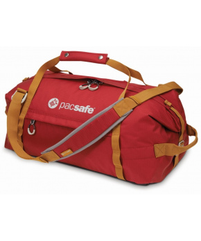 Pacsafe Duffelsafe AT45 chili/khaki cestovní taška
