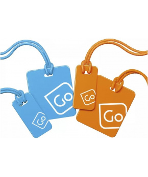 Go Travel sada visaček Family Pack Tags blue/orange