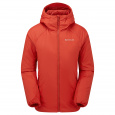 Montane FEM RESPOND HOODIE-SAFFRON RED-UK8/XS dámská bunda s kapucí červená