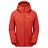 Montane FEM RESPOND HOODIE-SAFFRON RED-UK8/XS dámská bunda s kapucí červená