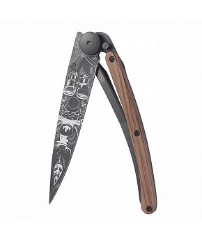 Kapesní nůž Deejo 1GB117 Tattoo Black 37g coralwood Wilderness