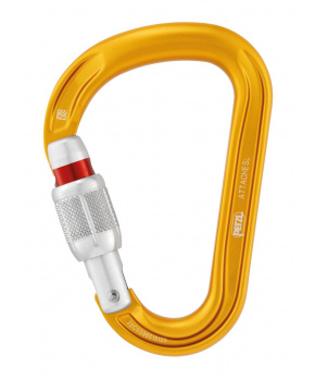 Petzl ATTACHE SCREW LOCK HMS YELLOW šroubovací karabina žlutá