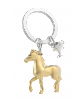 MTM Klíčenka Kůň závodní s trofejí zlatý