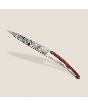 Kapesní nůž Deejo 1CB068 Tattoo 37g coralwood Hunting Scene Kapesní nůž Deejo 1CB068 Tattoo 37g coralwood Hunting Scene