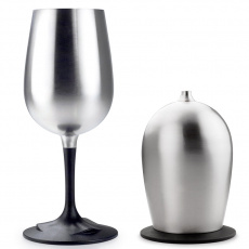 Nerezová skládací sklenka na víno GSI Outdoors Glacier Stainless Nesting Wine Glass