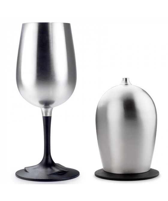 Nerezová skládací sklenka na víno GSI Outdoors Glacier Stainless Nesting Wine Glass