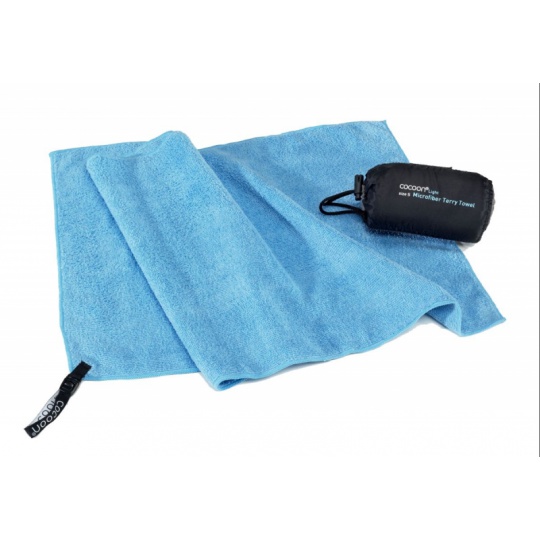 Cocoon cestovní ručník Microfiber Terry Towel Light L fjord blue