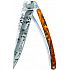 Kapesní nůž Deejo 1AM014 Tattoo Mirror 37g orange camo On the lookout