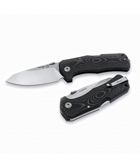 Kapesní nůž LionSteel TM1 MS čepel ocel Sleipner, rukojeť micarta, rozbíječ skla