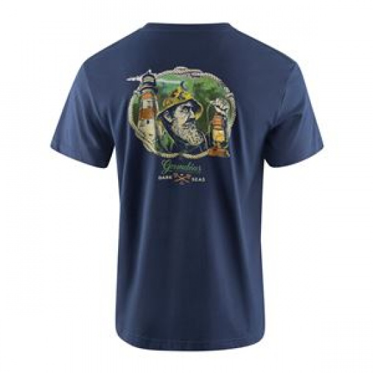 Dark Seas X Grundens Watchman SS T-Shirt Dark Navy L