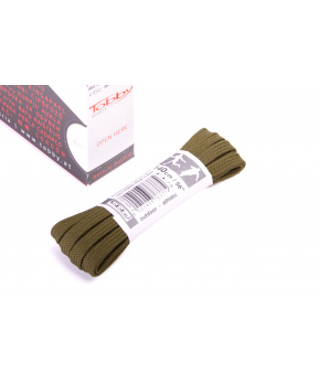 Tkaničky ploché Tobby 0802-6750 olive multipack