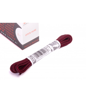 Tkaničky kulaté Tobby 0242-Do07 black-red multipack