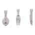Sada titanového příboru Keith 3-piece Folding Cutlery Set