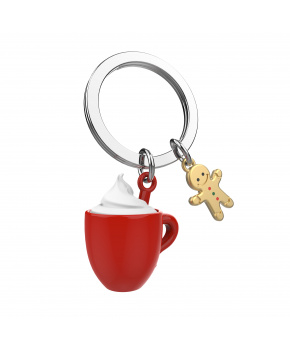 MTM Klíčenka Horká čokoláda šálek se šlehačkou červený MTM Klíčenka Horká čokoláda šálek se šlehačkou červený