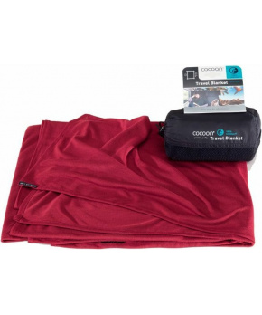 Cocoon cestovní deka Coolmax monk´s red