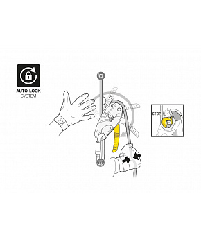 Petzl Slaňovací zařízení Petzl Rig Repairable barva Žlutá Petzl Slaňovací zařízení Petzl Rig Repairable barva Žlutá