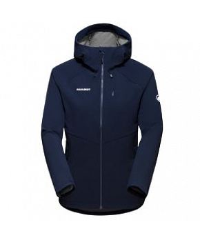 Bunda Mammut Ultimate Comfort SO Hooded Jacket Women marine 5118 Bunda Mammut Ultimate Comfort SO Hooded Jacket Women marine 5118