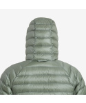 Montane FEM ANTI-FREEZE HOODIE-PALE SAGE-UK14/L dámská bunda šedozelená