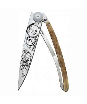 Kapesní nůž Deejo 1CB035 Tattoo 37g juniper wood Watchmaker