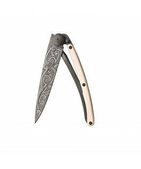 Kapesní nůž Deejo 1GM026 GOLD Tattoo Black 37g 18kt pink gold Pacific