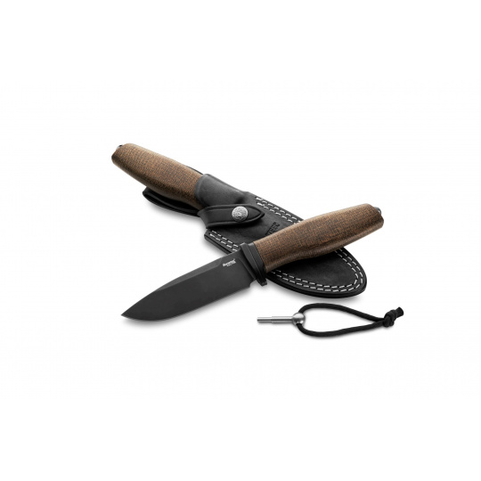 Lionsteel Acha - Green Burlap - Black blade