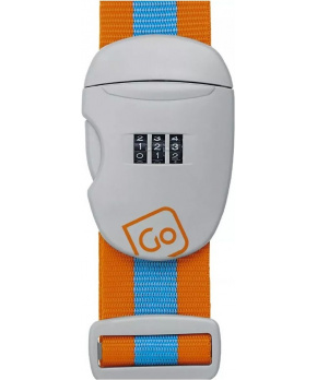 Go Travel popruh na zavazadla Combi Luggage Strap blue/orange