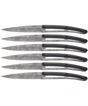 Deejo 2YP011 sada 6 příborových nožů, čepel šedý titan, rukojeť ABS, design Toile de Jouy Deejo 2YP011 sada 6 příborových nožů, čepel šedý titan, rukojeť ABS, design Toile de Jouy