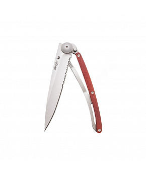 Kapesní nůž Deejo 1CB505 Serration 37g coralwood