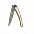 Kapesní nůž Deejo 1GM022 GOLD Tattoo Black 37g 23kt yellow gold Lion