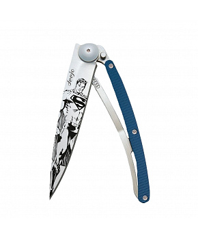 Kapesní nůž Deejo DEEWRN001 Tattoo 37g aluminium blue Superman