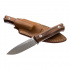 Nůž s pevnou čepelí LionSteel B40 ST čepelí ocel Sleipner,rukojeť dřevo santos,pouzdro